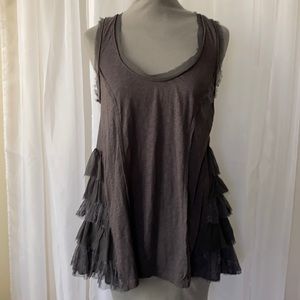 Anthropologie Lilka Gray Tank Top Sz Medium